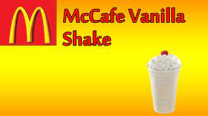 mcdonalds mccafe vanilla shake the