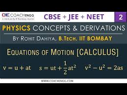 equations of motion using calculus