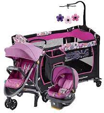 Baby Girl Beautiful Stroller With Car
