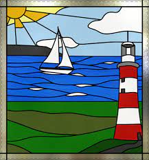 Davy Leaded Glass Lighthouse Plymouth