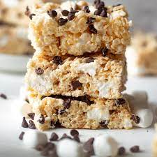 rice krispie treats with chocolate