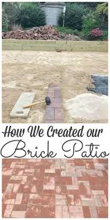 Amazing Diy Brick Patio On A Budget