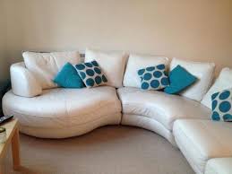 white leather imogen dfs corner sofa