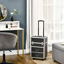 salon spa rolling makeup cases for