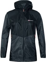 Berghaus Fast Hike Womens Waterproof Jacket Uk 8 Carbon Black