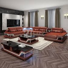leather led sectional sofa