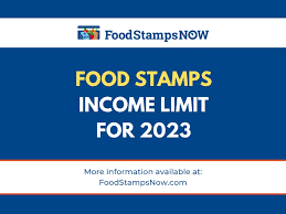 food stamps income limit for 2023 2024
