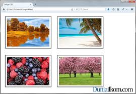 Supaya gambar bisa tampil pada website, mari simak beberapa cara memasukkan gambar di html berikut ini. Tutorial Css Membuat Gallery Gambar Dengan Html Dan Css Duniailkom