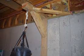 heavy bag from floor joist references