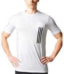 Adidas Mens 3 Stripe Basic T Shirt