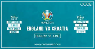 Croatia, in group d, will play their match on 13th june 2021 at 2 pm bst at wembley stadium. Euro 2021 England Vs Croatia Live Code Sheffield 13 June 2021