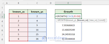 Exponential Growth Formula In Excel