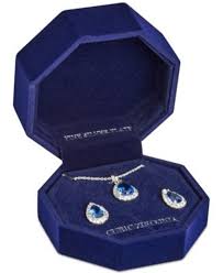 drop earrings set in fine silver plate