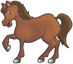 brown horse printable clip art and images