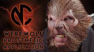 werewolf prosthetic hair application