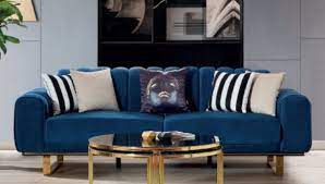casa padrino luxury sofa blue black