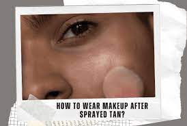 can you tan through makeup safely