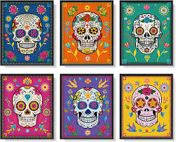 Sugar Skull Wall Art Decorations