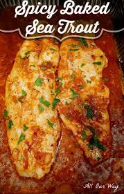 y baked sea trout with lemon er