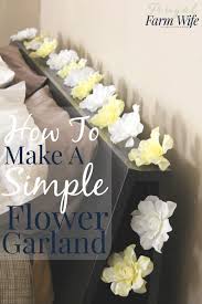 how to make an easy flower garland