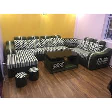 heavy corner sofa with table and