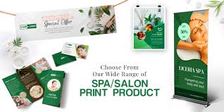spa printing materials for business