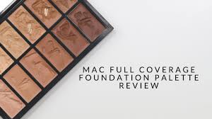 mac full coverage foundation palette