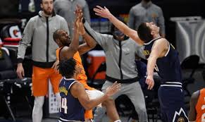 The los angeles lakers were defending champions, but lost in the first round to the phoenix suns. Suns Show Resiliency Against Nuggets To Earn League Leading 5th Win