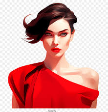 red dress black background makeup png