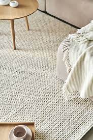braided wool carpet natural white from