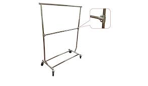 Whether you need them for seasonal items, clearance sales, or keeping your stock room organized, the rolling racks get the job done. Amazon Com Single Bar Collapsible Salesman Garment Rack With Add On Rail Kit Everything Else