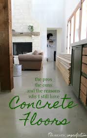 You can use any stencil pattern and floor coating you desire, however, lighter colors tend to work the best because the concrete is a dark grey. The Reason We Have Sealed Concrete Floors Domestic Imperfection