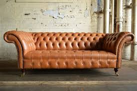 wood chesterfield sofa genuine leather