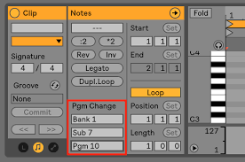 How To Send Program Change Messages From Live Ableton