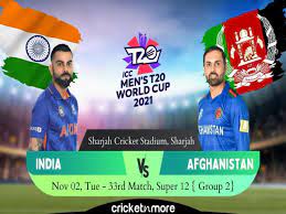 India vs Afghanistan, T20 World Cup ...