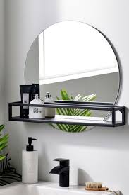 Buy Black Shelf Wall Mirror From Next