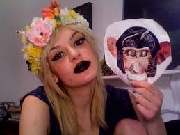 My name is Amy Rose Spiegel and I want to make us beautiful. Image. That&#39;s what I look like when I&#39;m holding a collage of a chimpanzee I made out of couture ... - photo-915