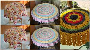 diy crochet round tablecloth pattern