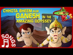 Dholakpur is suddenly attacked by two fire breathing monsters. Chhota Bheem Aur Ganesh In The Amazing Odyssey Track Youtube