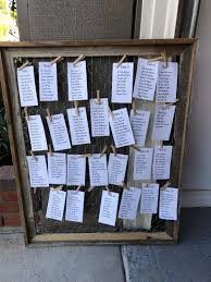 Rustic Seating Chart Frame
