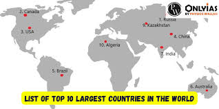 top 10 largest countries in the world