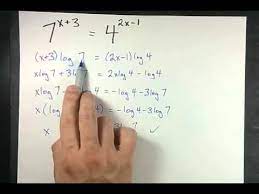 solving exponential equations exact