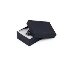 black cotton filled jewelry box b32
