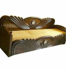 polished wooden sofa bed for home