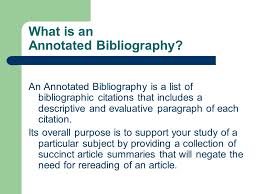 Annotated Bibliography Definition and Examples 