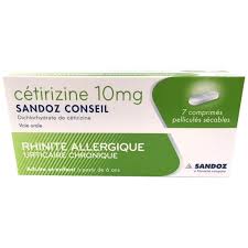 cetirizine 10mg sandoz 7 dry film tablets