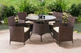 Rattan Dining Table And 4 6 Or 8