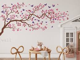 Blowing Tree Wall Decal Cherry Blossom