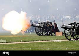 Royal Artillery fires ...
