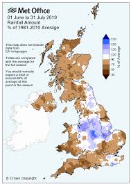 July 2019 A Month In Uk Climate Statistics Met Office